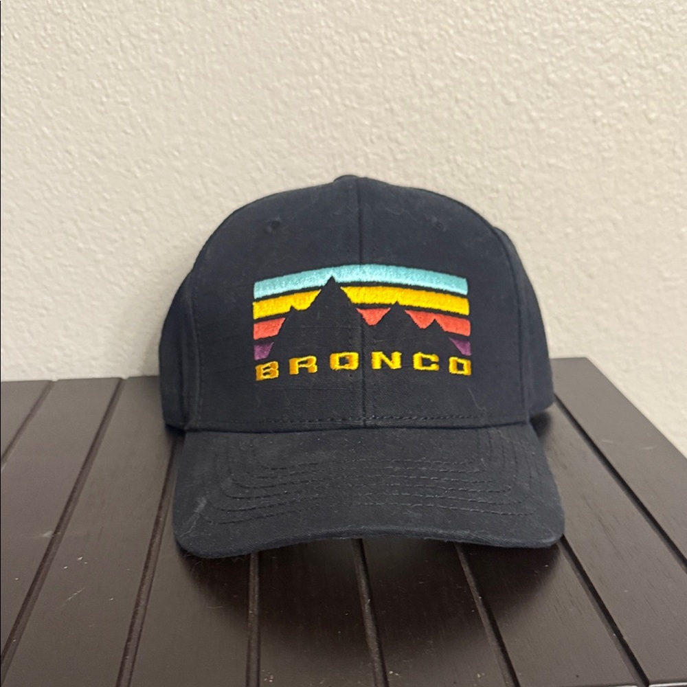 Ford Bronco Black Hat with Multicolor Design